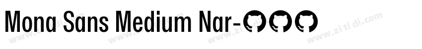 Mona Sans Medium Nar字体转换